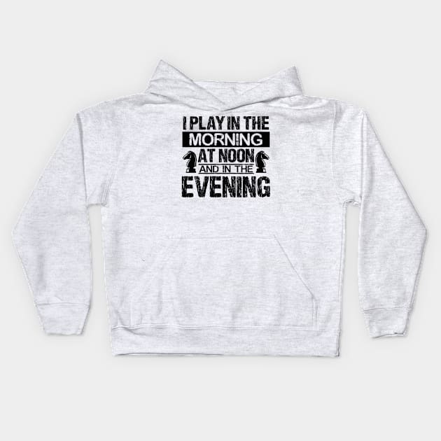 I play in the morning at noon Kids Hoodie by BeMi90